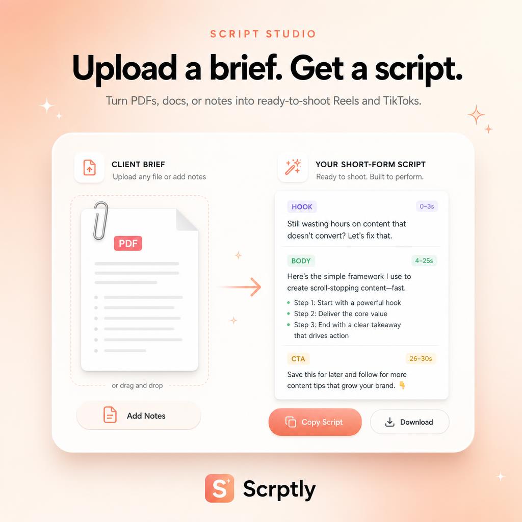 Upload a Brief, Get a Script